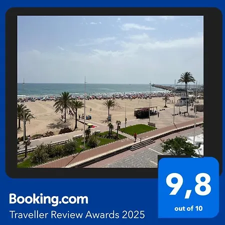 1ª Linea De Playa - Con Piscina Y Parking Appartement